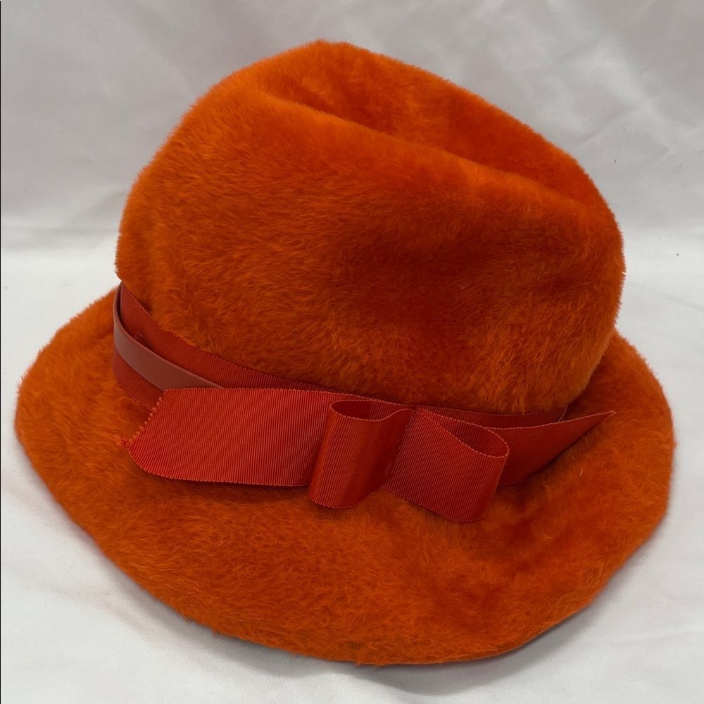 Vintage Orange Western Germany Empress Hat